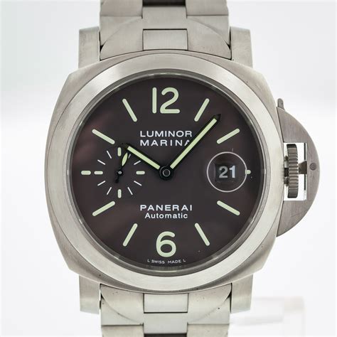 panerai automatic luminor marina titanium 300m|officine panerai luminor automatic.